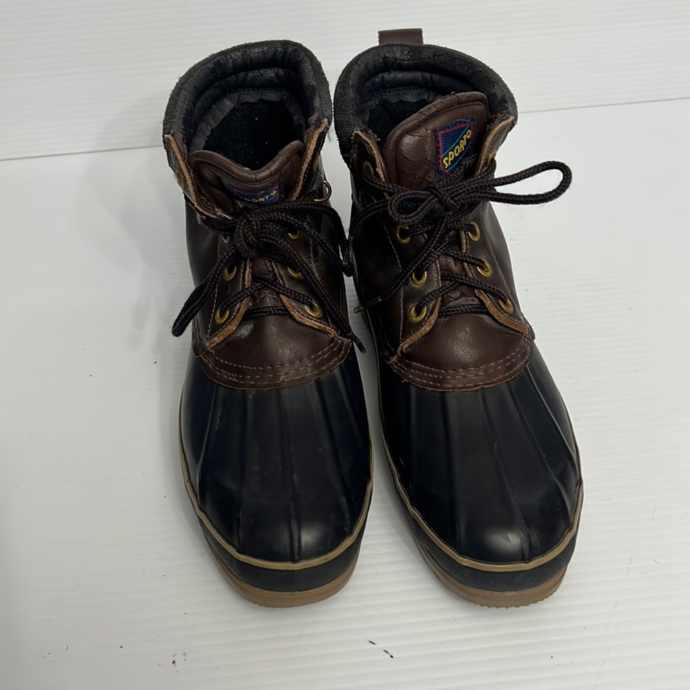 Sporto Mens Original Duck Boots Sz 10 Brown Lace